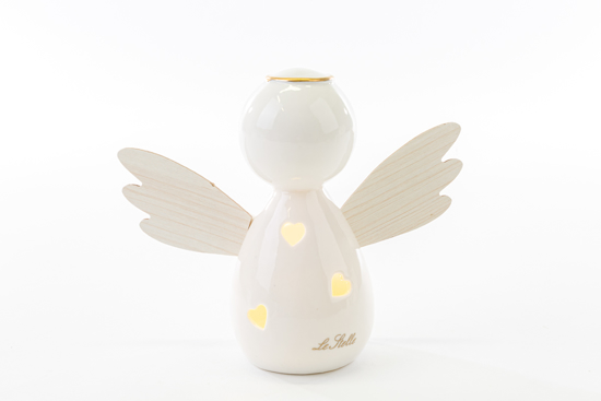 Immagine di ANGELO LED PORCELLANA LEGNO 11,5x5xh.10 CM