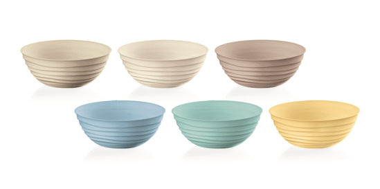 Immagine di CONTENITORI SET 6 PEZZI CM 12.2 LINEA TIERRA S COLORI DECORI VARI