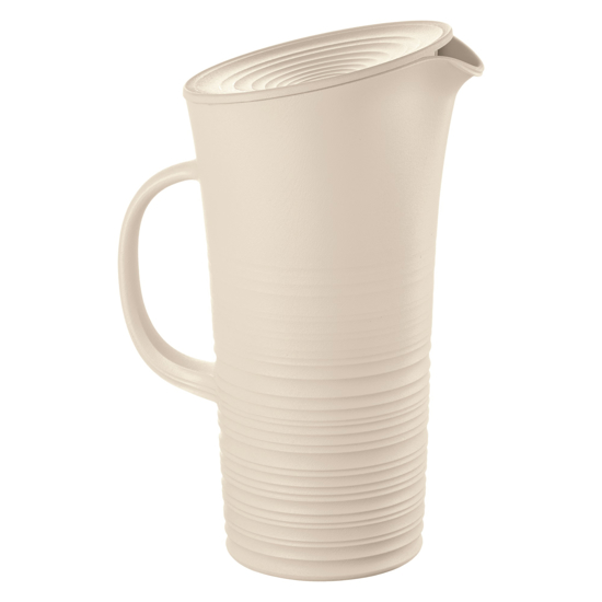 Immagine di CARAFFA CON COPERCHIO 'TIERRA COLORE BIANCO LATTE