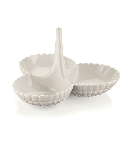 Immagine di ANTIPASTIERA LINEA TIFFANY COLORE BIANCO LATTE