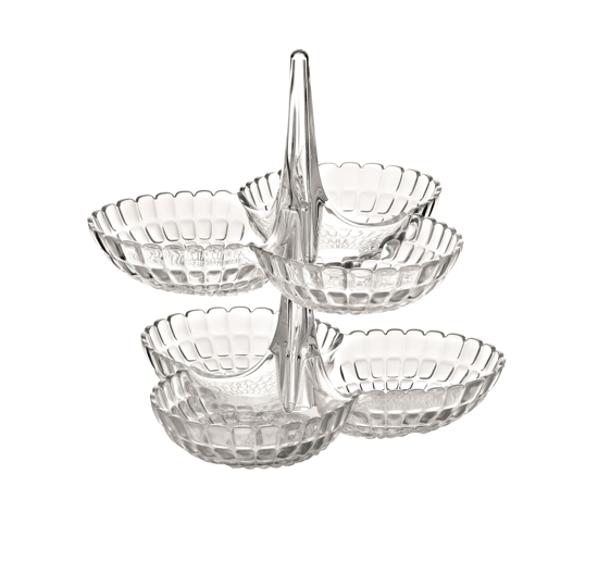 Immagine di ANTIPASTIERA SET 2 PEZZI LINEA TIFFANY COLORE TRASPARENTE