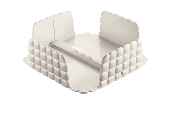 Immagine di PORTA TOVAGLIOLI ORIZZONTALI LINEA TIFFANY COLORE BIANCO LATTE