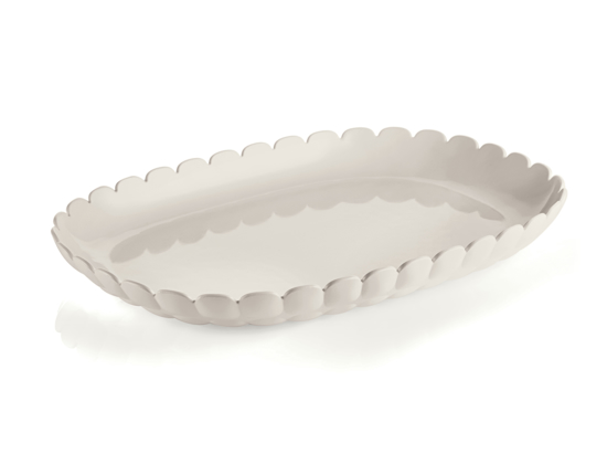 Immagine di VASSOIO A SERVIRE PICCOLO M LINEA TIFFANY COLORE BIANCO LATTE