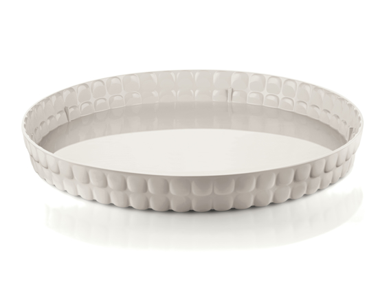 Immagine di VASSOIO TONDO LINEA TIFFANY COLORE BIANCO LATTE