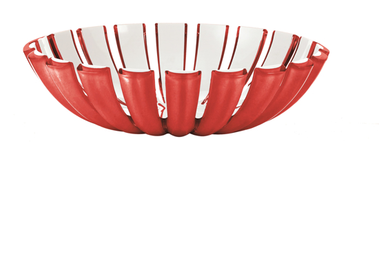 Immagine di CESTINO PANE LINEA GRACE COLORE ROSSO TRASPARENTE