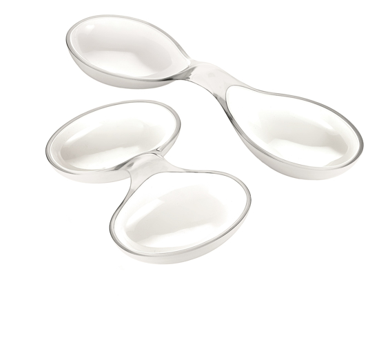 Immagine di CONTENITORI ANTIPASTIERA SET 2 PEZZI LINEA VINTAGE COLORE TRASPARENTE