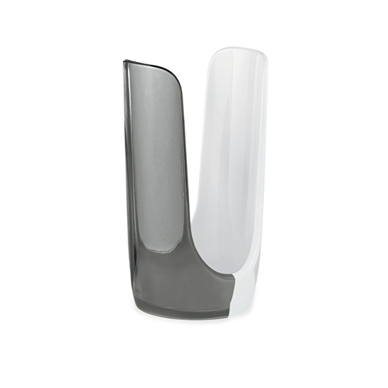 Immagine di PORTA BICCHIERI LINEA GRACE BICOLORE BIANCO GRIGIO CIELO