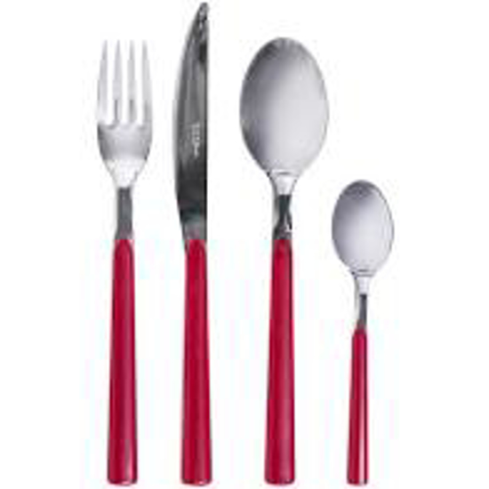 Immagine di SERVIZIO POSATE 24 PEZZI FAST COLORE ROSSO 11