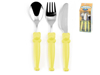 Immagine di POSATE BIMBO SET 3 PEZZI PAPPALLEGRA COLORE GIALLO 62