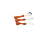 Immagine di POSATE BIMBO SET 3 PEZZI PINGO ARANCIO 79