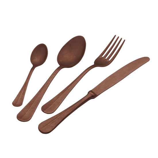 Immagine di SERVIZIO POSATE 24 PEZZI ROYAL RETRO' CHOCOLATE