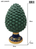 Immagine di PIGNA H 38 CM. COLORE VERDE
