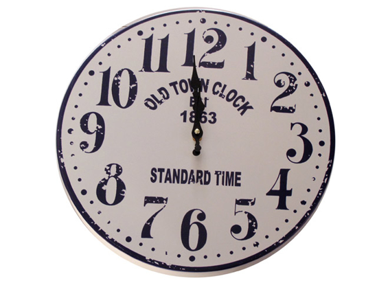 Immagine di OROLOGIO IN METALLO LACCATO CREMA DIAMETRO 40