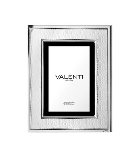 Immagine di PORTAFOTO  IN ARGENTO LAMINATO PERLE VALENTI 18X24