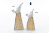 Immagine di BABBO NATALE PORCELLANA E LEGNO CON LED H 16