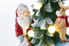 Immagine di BABBO NATALE ALBERO RESINA CON LED H 24.5