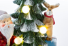 Immagine di BABBO NATALE ALBERO RESINA CON LED H 24.5