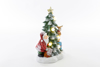 Immagine di BABBO NATALE ALBERO RESINA CON LED H 24.5