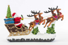 Immagine di SLITTA BABBO  NATALE CON MOVIMENTO LUCI E MUSICA H 22