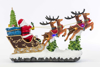 Immagine di SLITTA BABBO  NATALE CON MOVIMENTO LUCI E MUSICA H 22