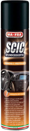 Immagine di LUCIDO PER CRUSCOTTO IGIENIZZANTE MA-FRA SCIC ORANGE SPRAY 600 ML