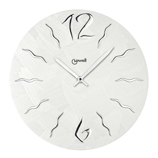 Immagine di OROLOGIO DA PARETE COLORE BIANCO PERLA DM.40 LOWELL