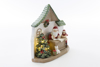 Immagine di CASETTA BABBO NATALE  RESINA .CON LUCI CM 18