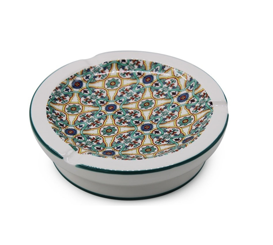 Immagine di POSACENERE IN CERAMICA COLORE VERDE CM 18