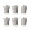 Immagine di REGGIBICCHIERI UNIVERSALI SET 6 PEZZI LINEA TIFFANY COLORE GRIGIO TORTORA