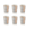 Immagine di REGGIBICCHIERI UNIVERSALI SET 6 PEZZI LINEA TIFFANY COLORE GRIGIO TORTORA
