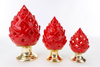 Immagine di PIGNA LED PORCELLANA H 19 LINEA ROSSO