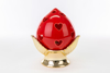 Immagine di POMO LED H 22 PORCELLANA LINEA ROSSO