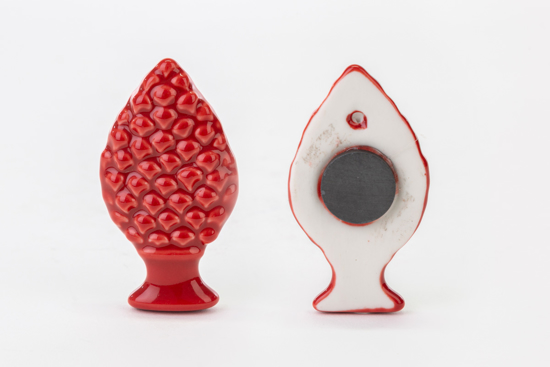 Immagine di SET 24 PEZZI CALAMITA 6.5X3.5 CM PIGNA LINEA ROSSA