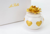 Immagine di PROFUMATRORE PORCELLANA H 7.5 LINEA GOLDEN HEARTS
