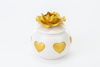Immagine di PROFUMATRORE PORCELLANA H 7.5 LINEA GOLDEN HEARTS
