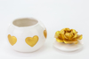 Immagine di PROFUMATRORE PORCELLANA H 7.5 LINEA GOLDEN HEARTS