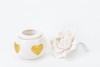 Immagine di PROFUMATORE CUORI ORO PORCELLANA LINEA GOLDEN HEARTS