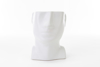 Immagine di VASO TESTA UOMO PORCELLANA BIANCO H 21.5