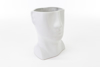Immagine di VASO TESTA UOMO PORCELLANA BIANCO H 21.5