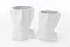 Immagine di VASO TESTA UOMO PORCELLANA BIANCO H 21.5