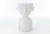 Immagine di VASO BUSTO BOY PORCELLANA BIANCA H 28 DECORO FIGLI DEI FIORI