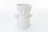 Immagine di VASO BUSTO GIRL PORCELLANA BIANCA H 28 DECORO FIGLI DEI FIORI