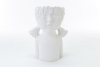 Immagine di VASO BUSTO GIRL PORCELLANA BIANCA H 28 DECORO FIGLI DEI FIORI