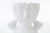 Immagine di VASO BUSTO GIRL PORCELLANA BIANCA H 28 DECORO FIGLI DEI FIORI