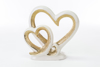 Immagine di CUORI IN PORCELLANA ORO H.22 LINEA INSEPARABILI