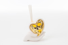 Immagine di PROFUMATORE CUORE LED PORCELLANA ORO CON LED H 10 LINEA GOLDEN TOUCH