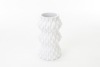 Immagine di VASO RESINA BIANCO H.20 LINEA ONDE BIANCHE