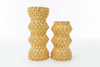 Immagine di VASO RESINA ORO H.20 LINEA ONDE ORO