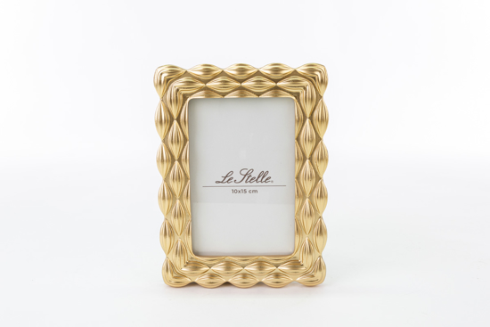 Immagine di PORTAFOTO RESINA ORO 15X20 LINEA ONDE ORO