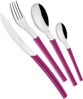 Immagine di SERVIZIO SET 24 PEZZI POSATE LOTO COLORE FUCSIA 239